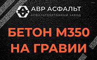 Бетон М350 на гравии в Купавне